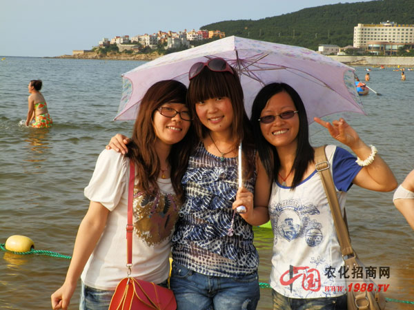 下海時的歡聲笑語