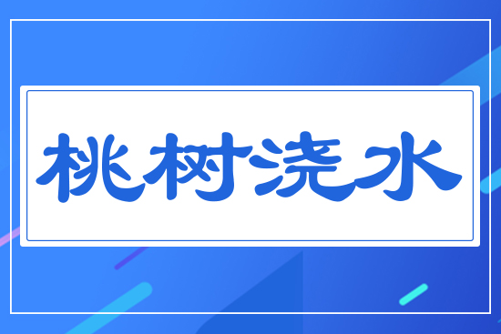 桃樹澆水