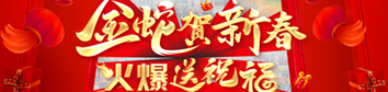 金蛇賀新春，火爆送祝福！